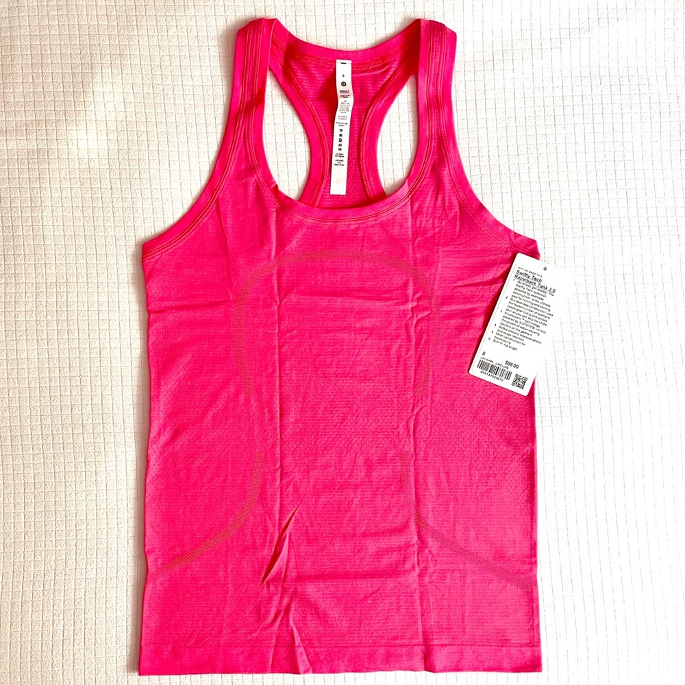 Lululemon Swiftly Tank 2.0 NWT Lip Gloss Size 6